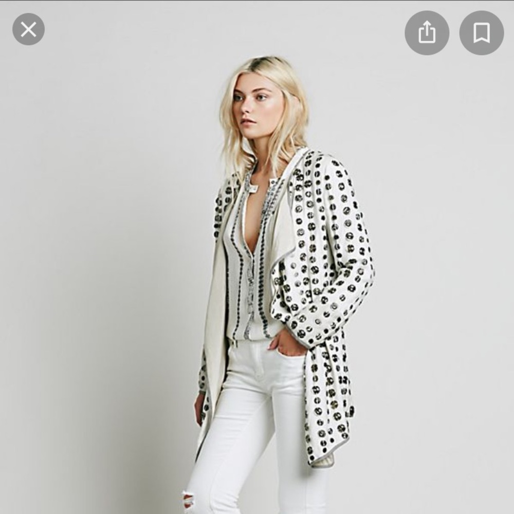 Free people coin jacket brand new